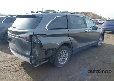 2025 Toyota Sienna Xle from USA, damaged, VIN 5TDJRKEC2SS257489